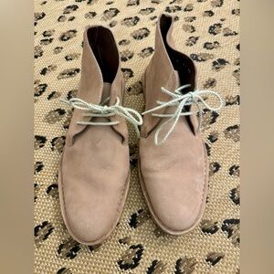 Cole Haan Nubuck Leather Low Boots Women Size 9B - NEVER WORN